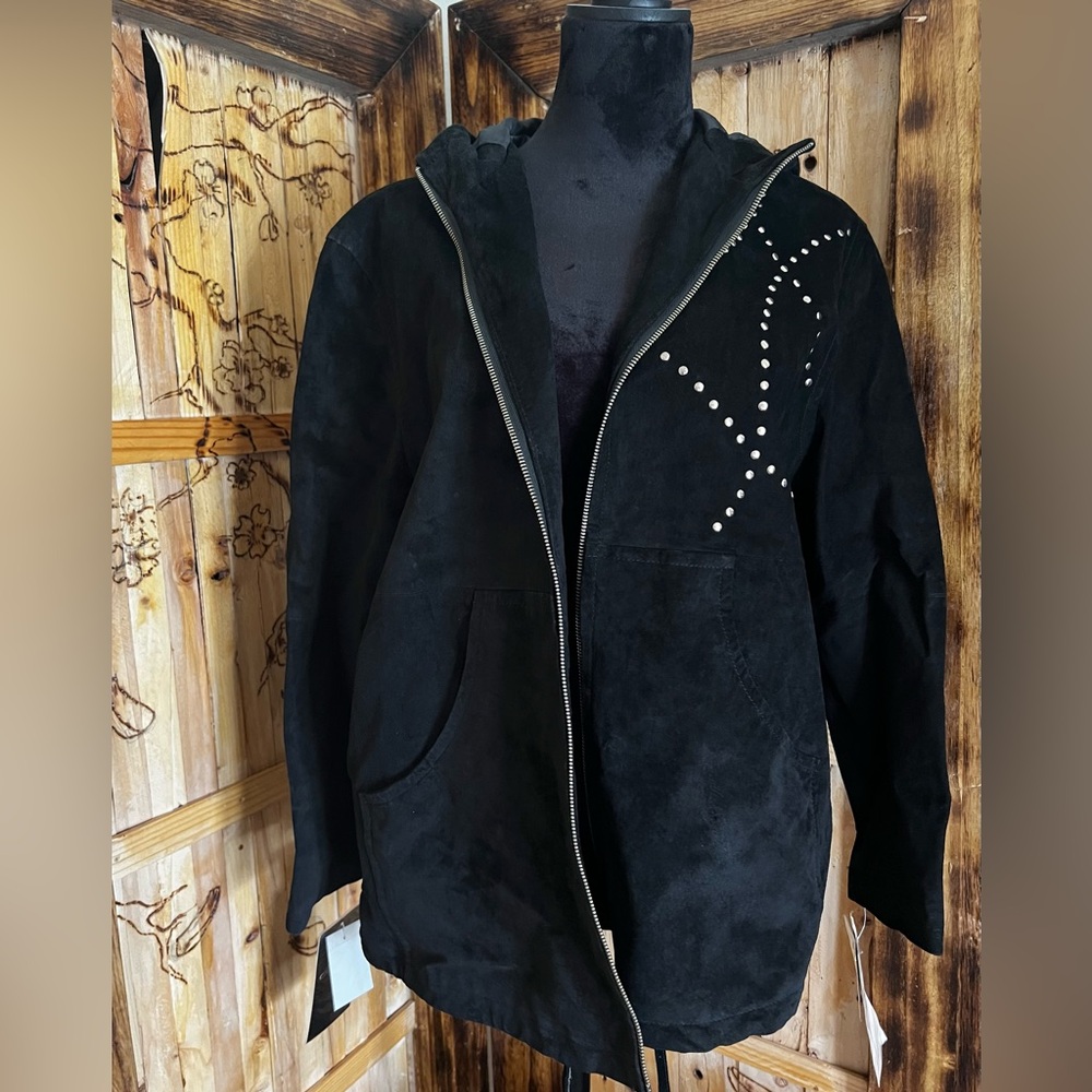 Terry Lewis Studded Suede Jacket